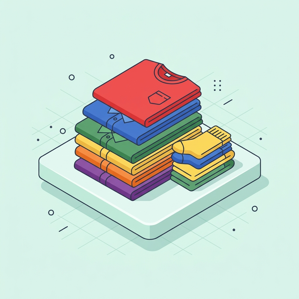 Folded Laundry Isometric